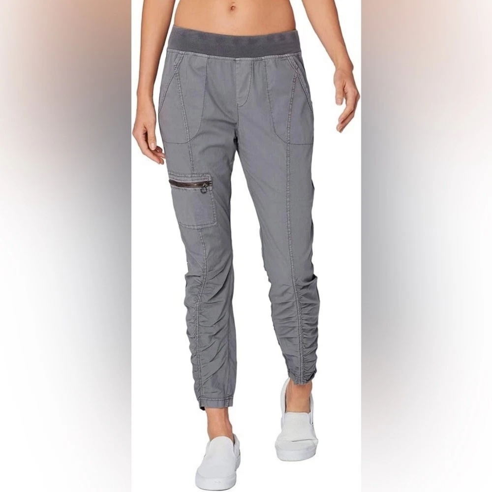 Wearables XCVI Womens Small Gray Straight Leg Pants Cargo